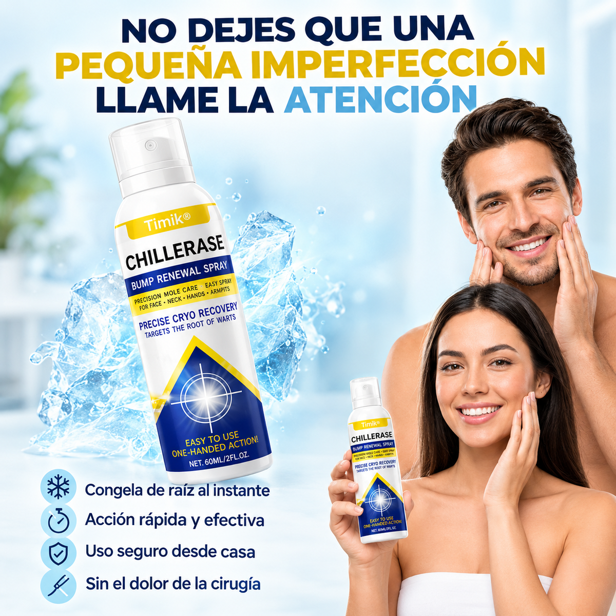ChillErase-Spray de Verrugas