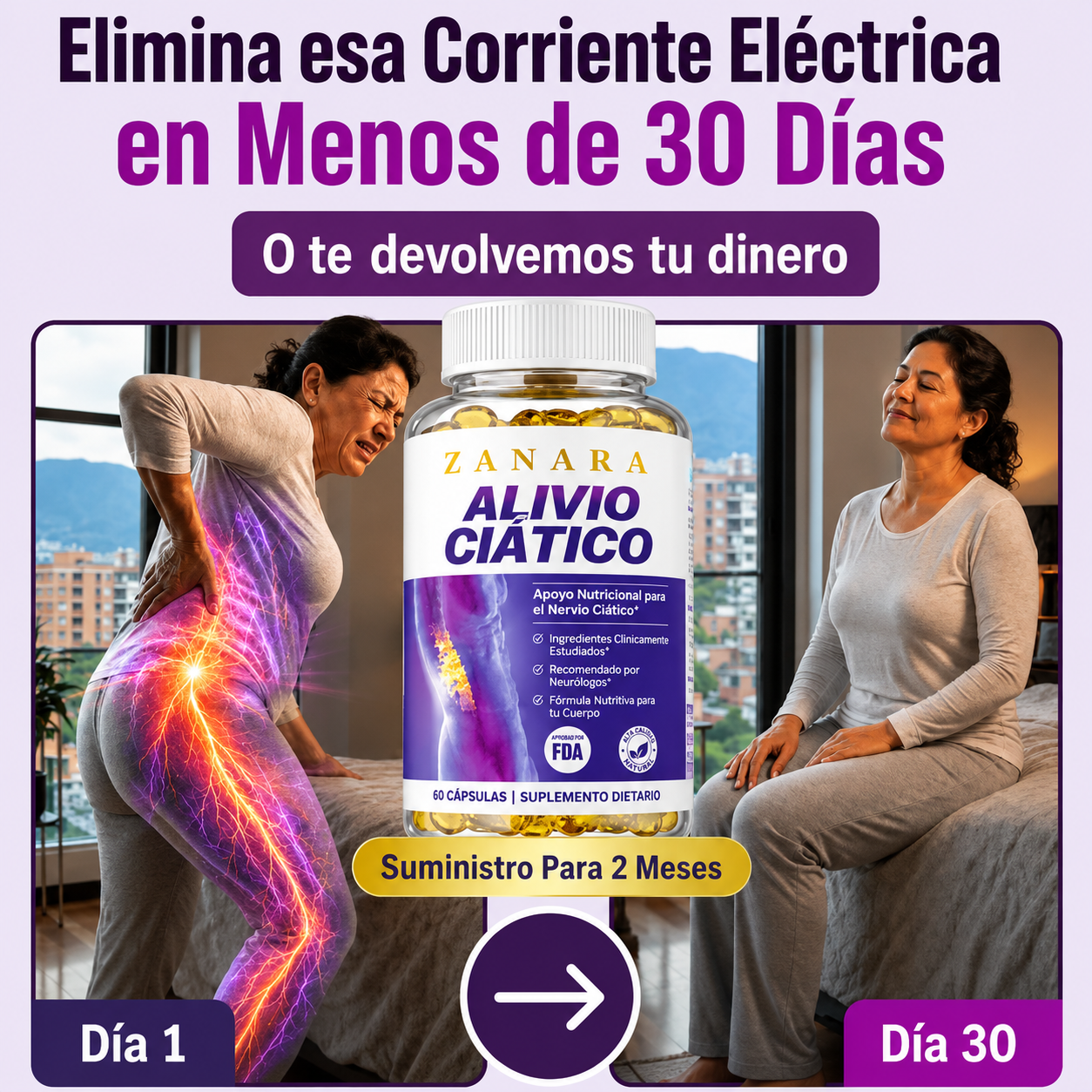 SciatiRelief™ — Alivia las molestias del nervio ciático y la espalda baja