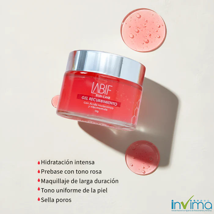 GEL DE ROSAS - Gel de Recubrimiento que Hidrata, protege y tonifica tu piel / Glow up Natural Sin Filtro