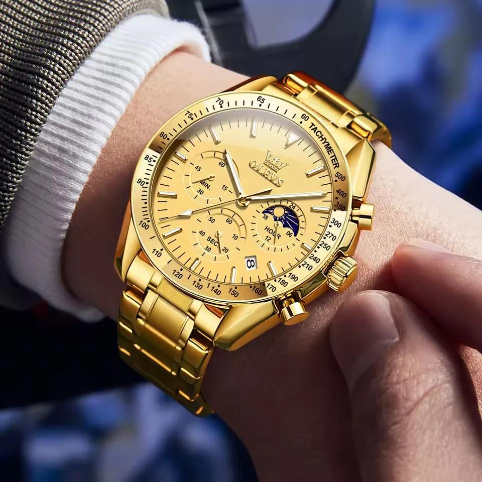 Reloj Olves Dorado - Elegante para cualquier situación