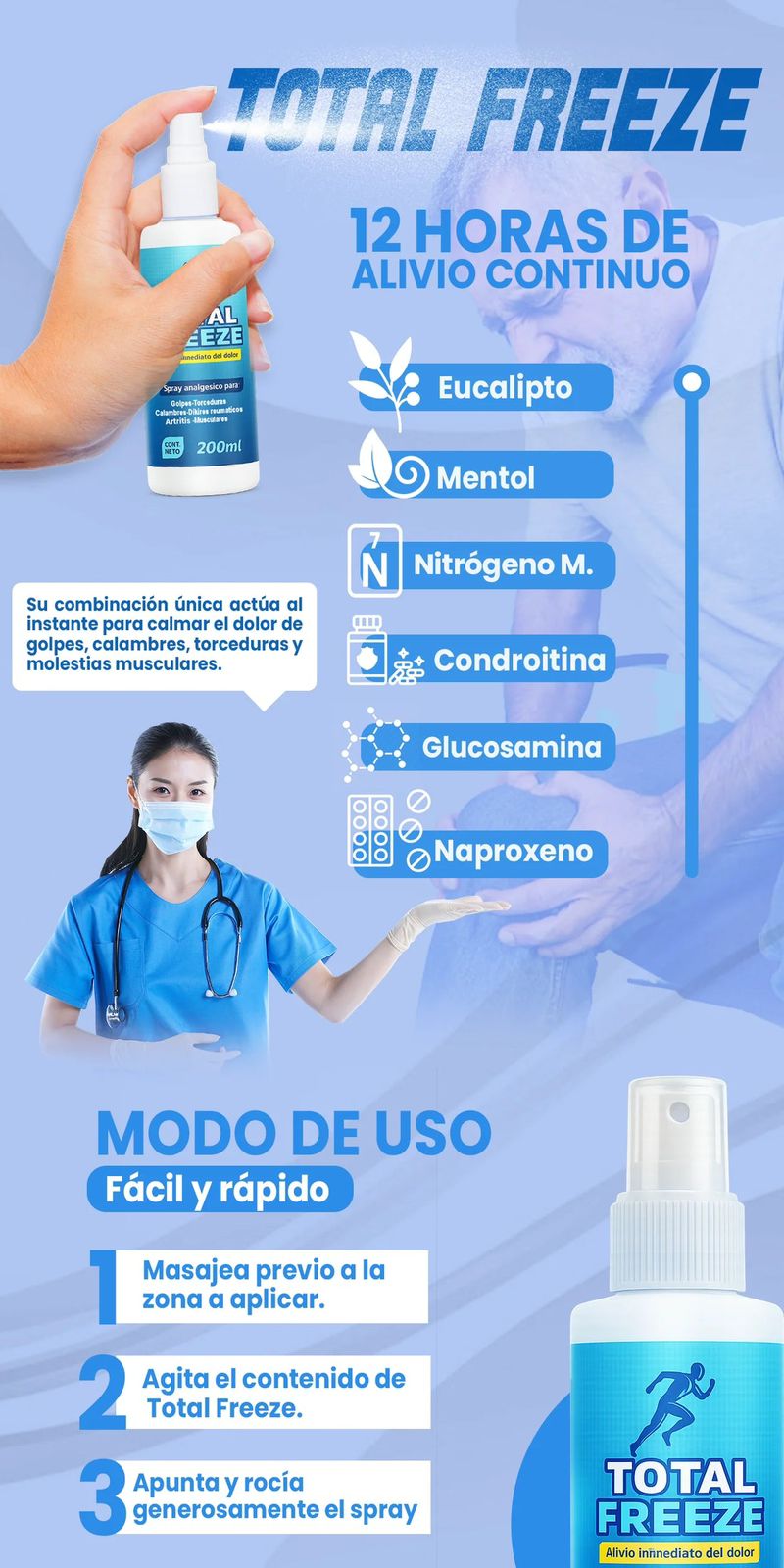 TOTAL FREEZE - Spray Analgesico