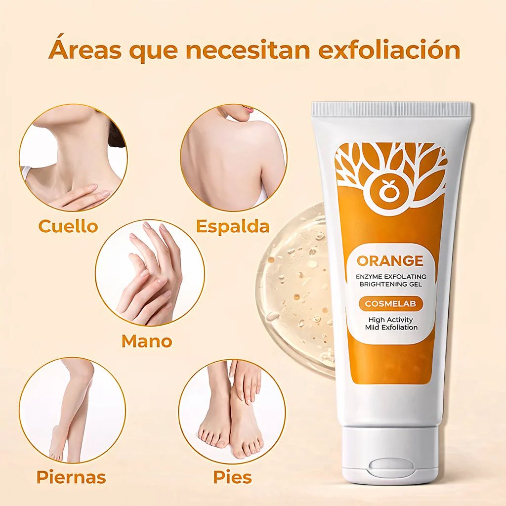 GEL EXFOLIANTE NARANJA – Adiós a las manchas y poros sucios