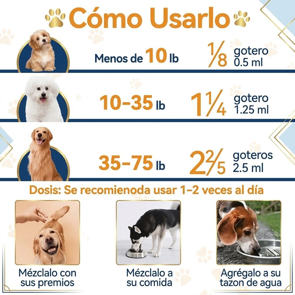 Carmelie - Fórmula natural para aliviar la picazón y molestias de piel en perros