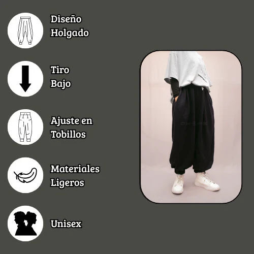 Harem Pants Negro - Movimiento Libre