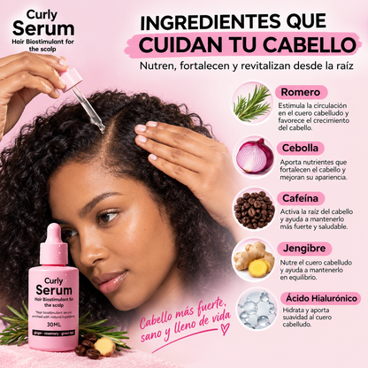 Sérum capilar- fortalecedor para estimular el crecimiento y mejorar la apariencia del cabello