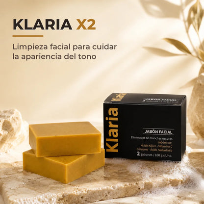 Klaria (Pack de 2und) - Jabón Antimanchas con Ácido Kójico