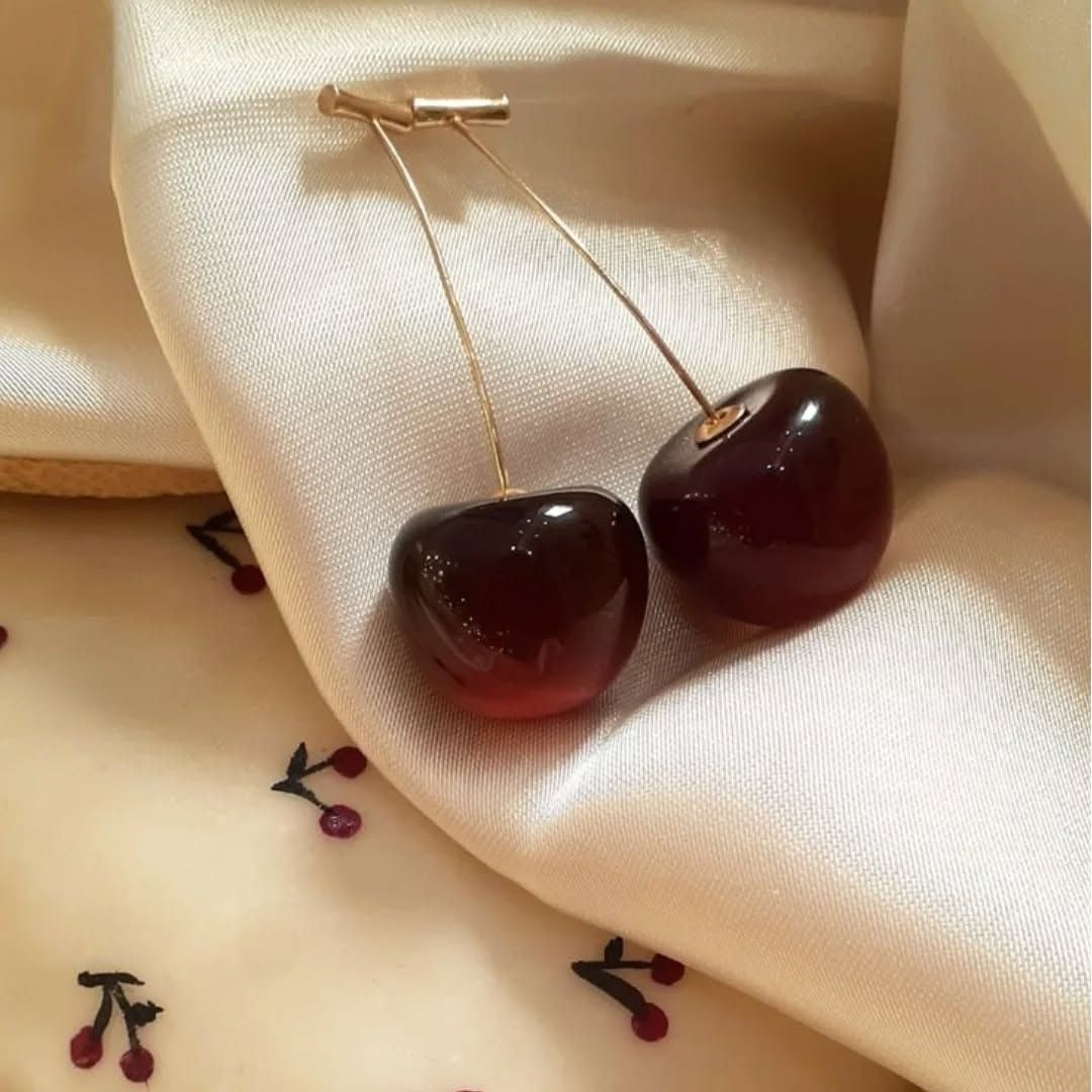 PENDIENTES DE CEREZAS - Luce dulce y delicada 🫦🩷