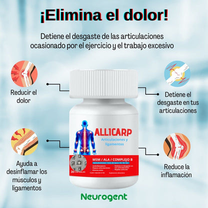 ALILCARP – Suplemento natural / Reduce dolor y acelera la recuperación nerviosa