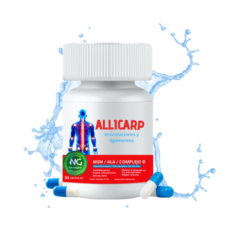 ALILCARP – Suplemento natural / Reduce dolor y acelera la recuperación nerviosa