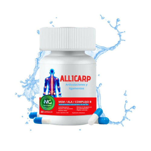 ALILCARP – Suplemento natural / Reduce dolor y acelera la recuperación nerviosa