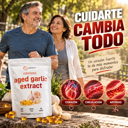CAPSULAS DE AJO AÑEJADO - Tratamiento para la presión arterial