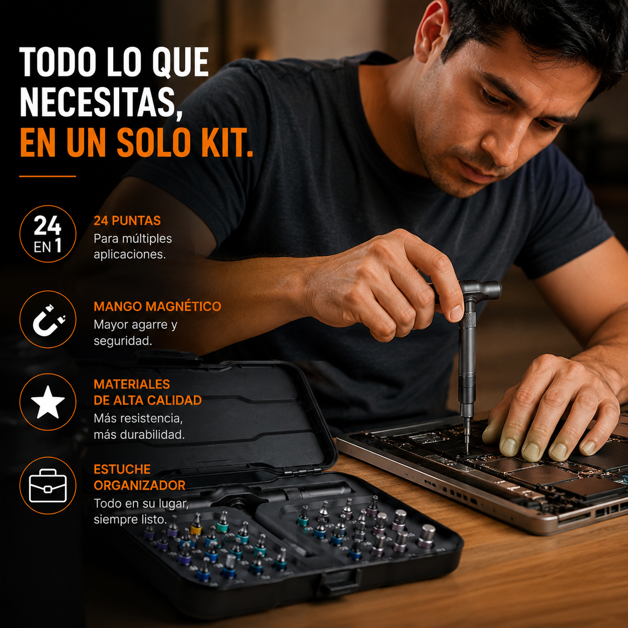 KIT DESTORNILLADOR MAGNÉTICO⚡