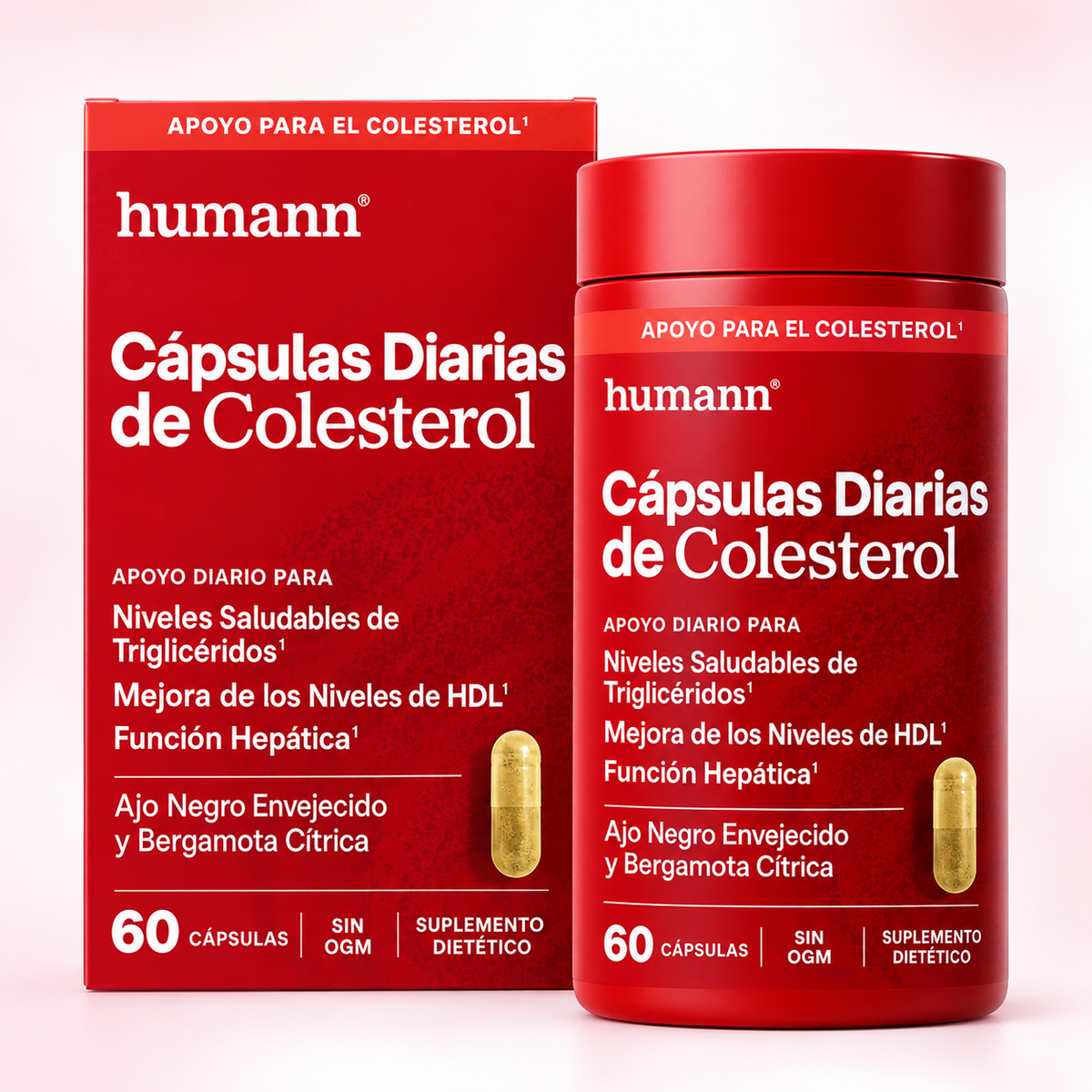 HUMANN - Capsulas que ayudan a eliminar el Colesterol malo