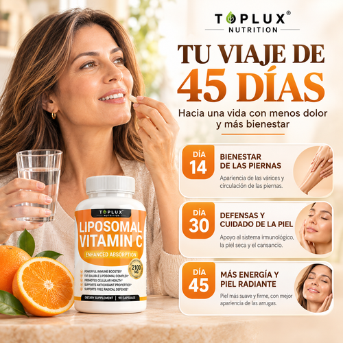 TOPLUX VITAMINA C - Suplemento antioxidante liposomal