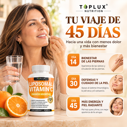 TOPLUX VITAMINA C - Suplemento antioxidante liposomal