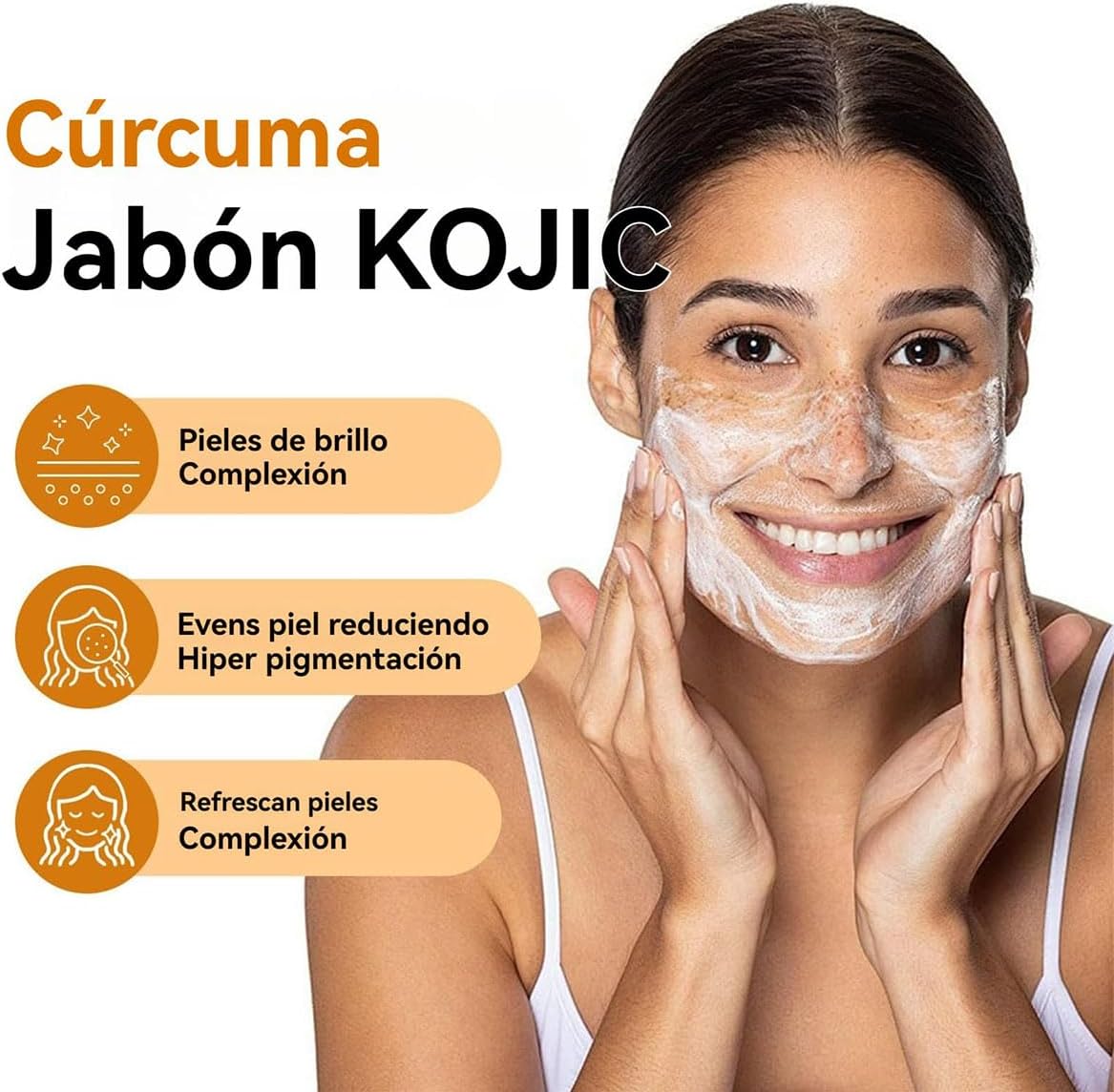 JABÓN DE CÚRCUMA PARA ACLARAR LA PIEL