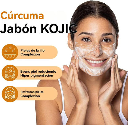 JABÓN DE CÚRCUMA PARA ACLARAR LA PIEL