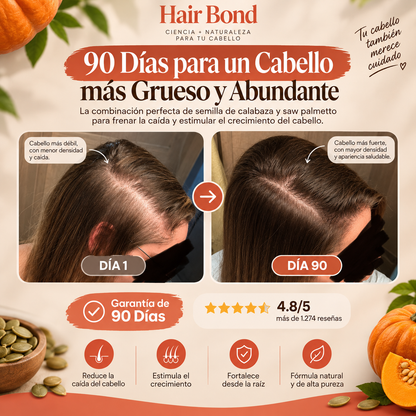 Hair Bond - Fórmula capilar contra la alopecia androgenética