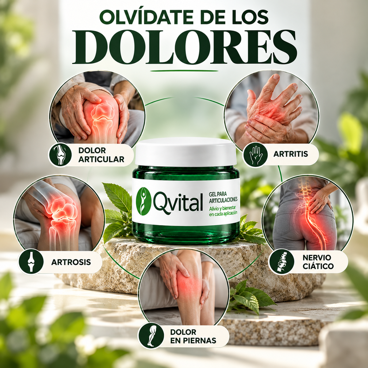 QVITAL - Gel para Artritis y Artrosis avanzada