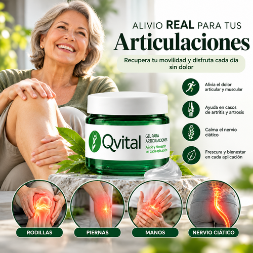 QVITAL - Gel para Artritis y Artrosis avanzada