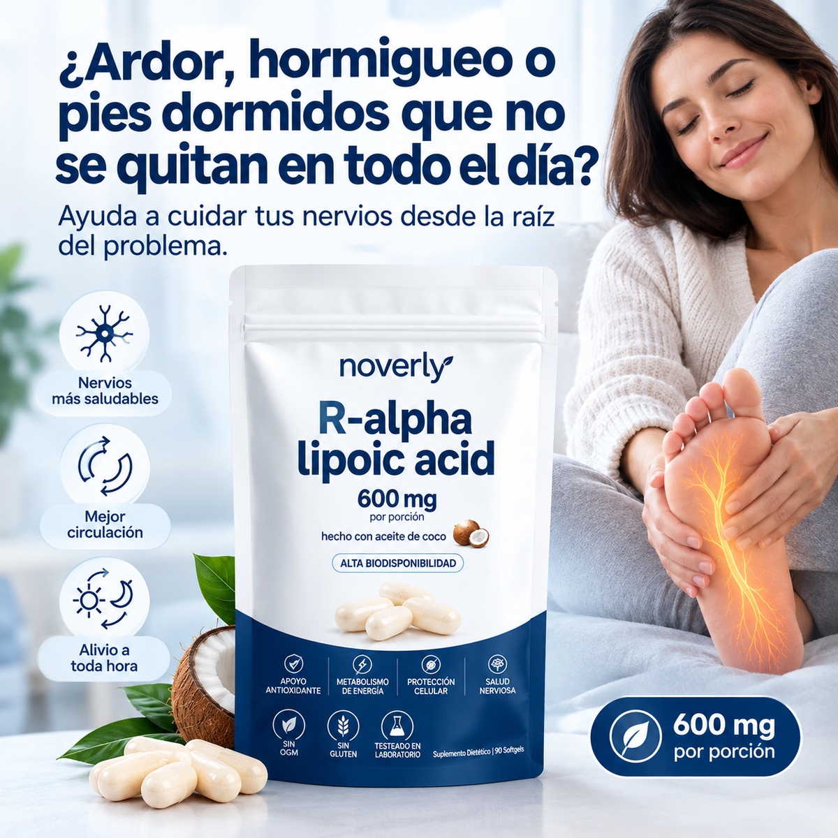 NOVERLY - R ALA para el cuidado y soporte de los nervios