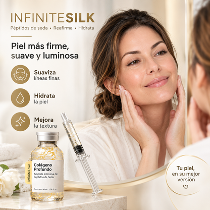 COLAGENO PROFUNDO - Ampolla facial con péptidos de seda reafirmante
