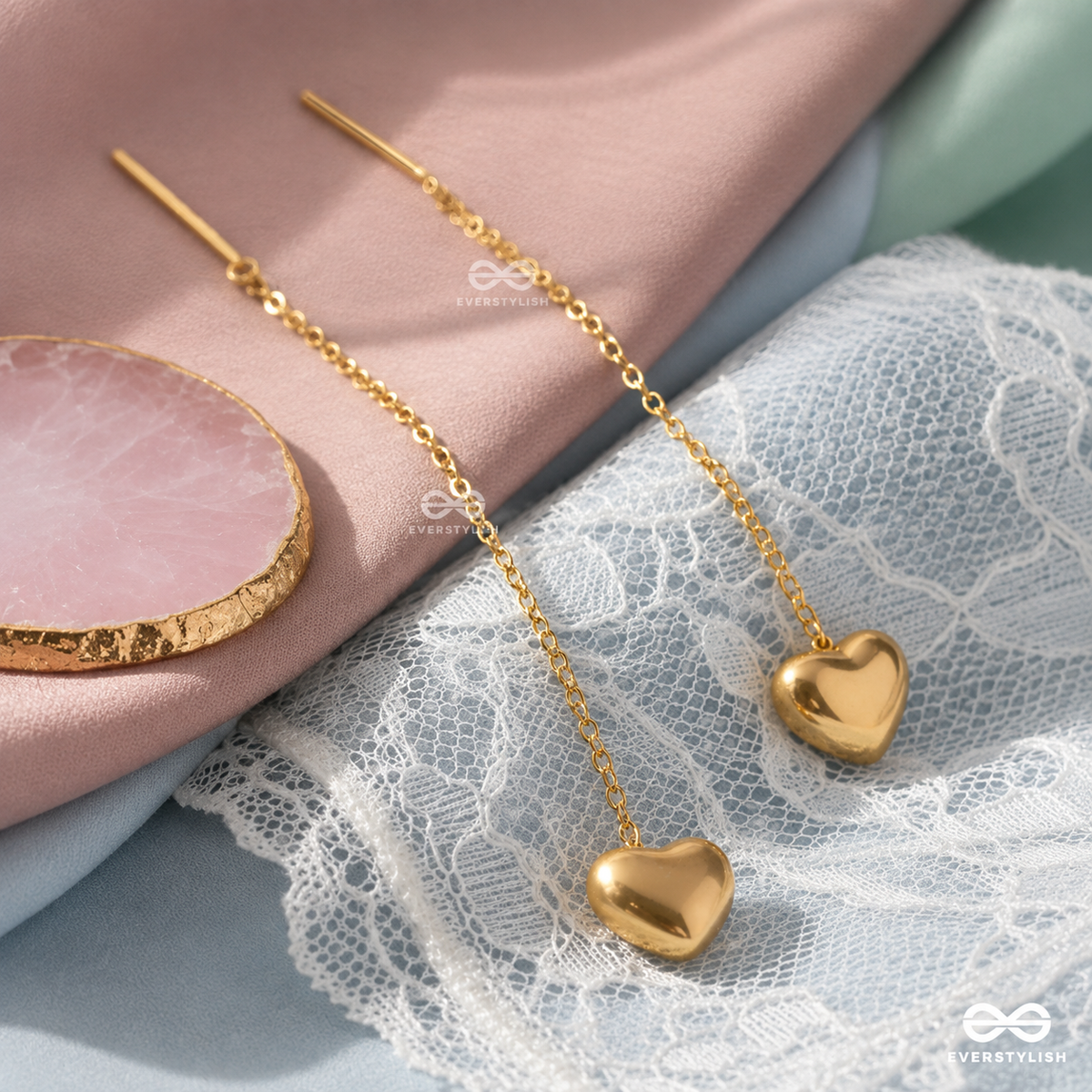 Aretes Corazón Colgante ❤️