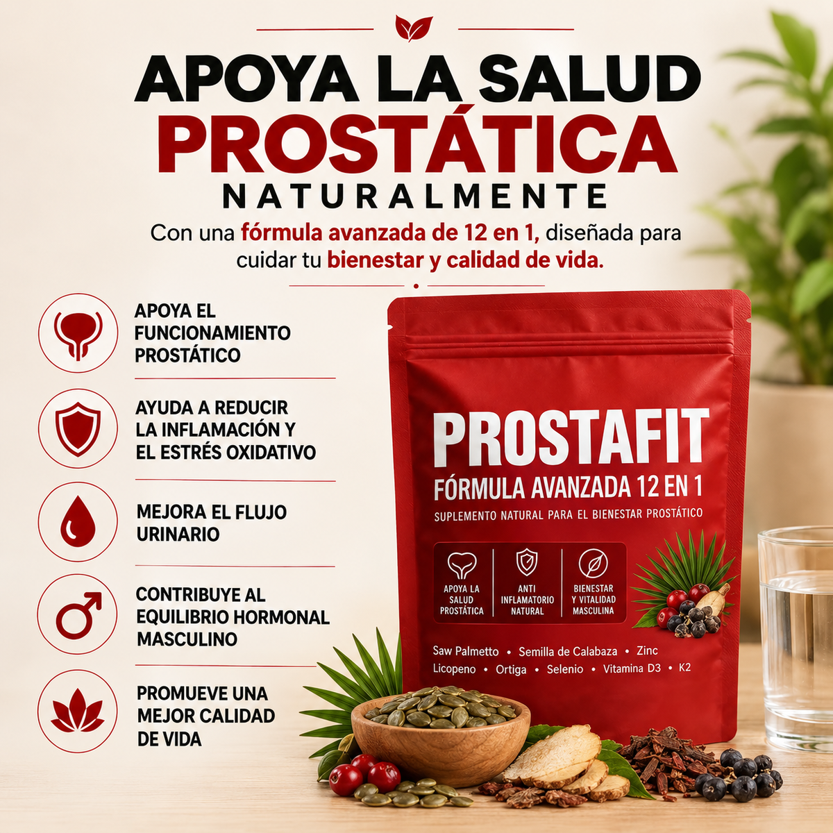 Cayenne Pepper  - Capsulas de semilla de cayena / Apoya la salud prostática naturalmente