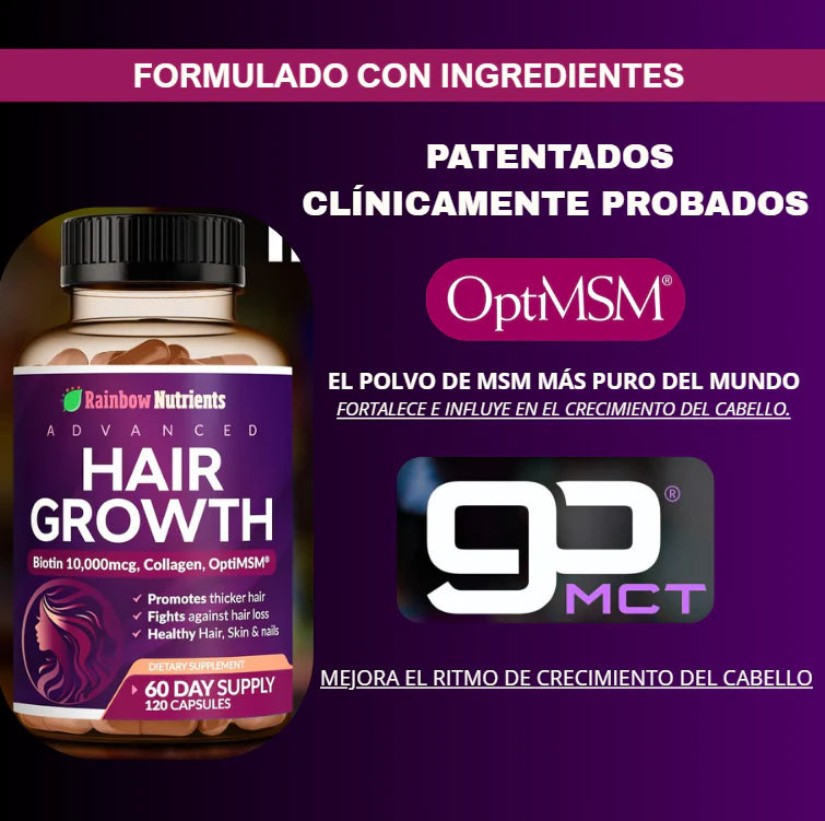 Hair Growth – Estimula el crecimiento y fortalece tu cabello naturalmente