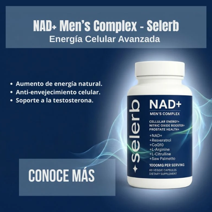 Selerb NAD -  Fórmula de vitalidad y bienestar masculino
