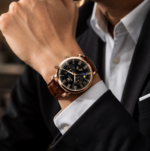 Reloj OLEVS - Elegante Cronógrafo de Lujo con Correa de Cuero