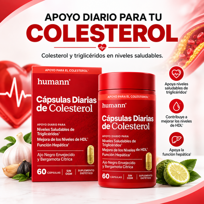 HUMANN - Capsulas que ayudan a eliminar el Colesterol malo