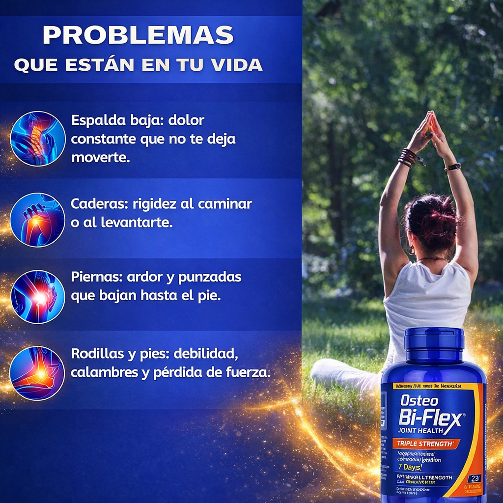 OSTEO Bi Flex - Cápsulas que desinflaman y fortalecen las articulaciones