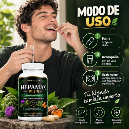 Hepamax Plus - Fórmula de apoyo para la salud y función hepática