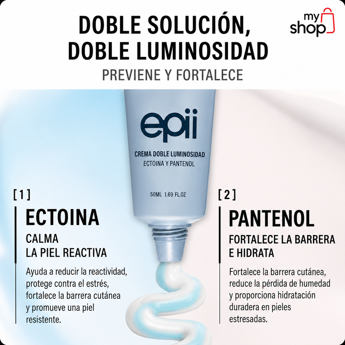 Epii - Crema de Doble Acción con Ectoína y Pantenol / Cuidado intensivo para tu piel