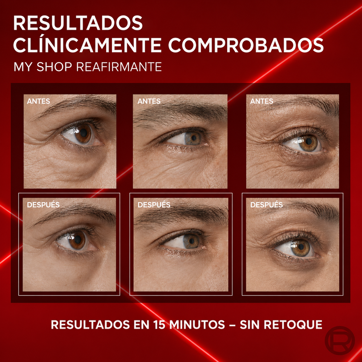 Correcto My Shop - Reafirmante instantáneo de bolsas debajo de los ojos, arrugas e hinchazón.