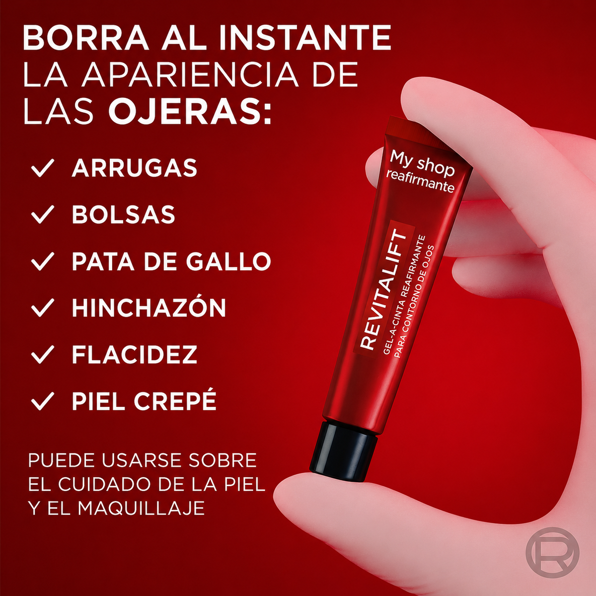 Correcto My Shop - Reafirmante instantáneo de bolsas debajo de los ojos, arrugas e hinchazón.