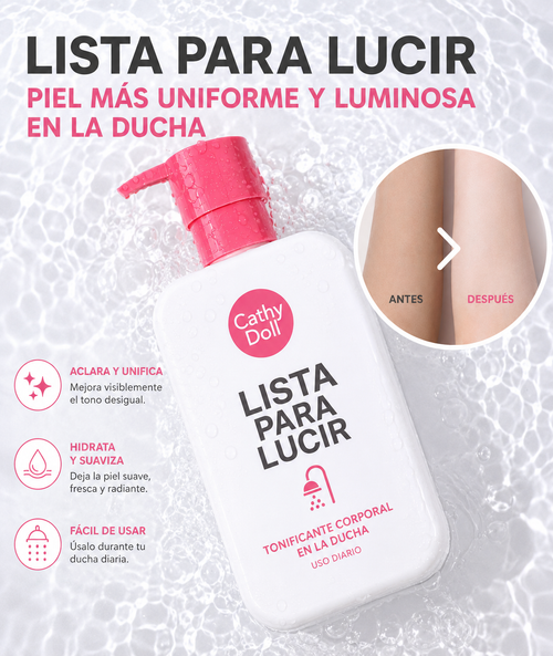 Ready 2 White – Crema Corporal Tonificante para Usar en la Ducha