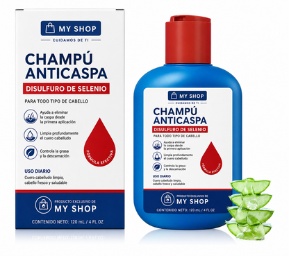 CHAMPÚ ANTICASPA - Despidete de la caspa y el cabello grasoso en 10 días