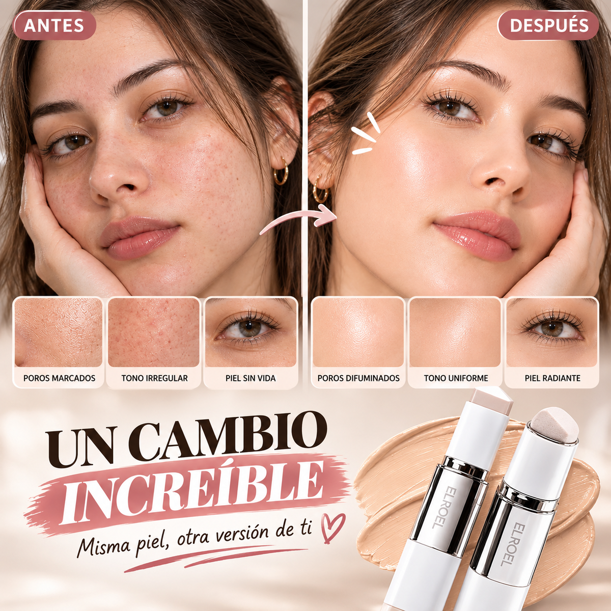 BASE COREANA - Base Efecto Glass Skin que se adapta a todos los tono de piel
