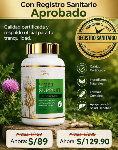 LIVER SUPPORT - AYUDA Y DESINTOXICA A TU HIGADO