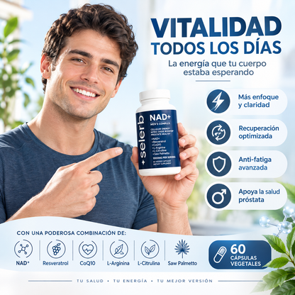 Selerb NAD -  Fórmula de vitalidad y bienestar masculino