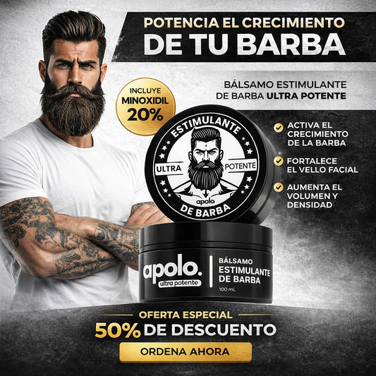Apolo Minoxidil™ - Activa el Crecimiento Real de tu Cabello y Barba