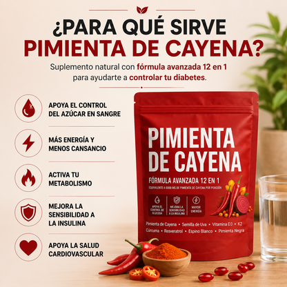 Cayenne Pepper  - Controla y disminuye la diabetes en tu cuerpo de forma natural Tiktok