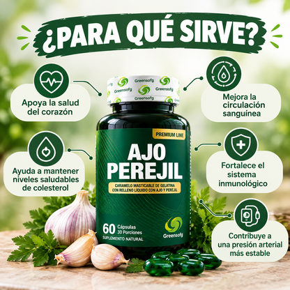 AJO PEREJIL - Cápsulas que protegen el sistema cardiovascular