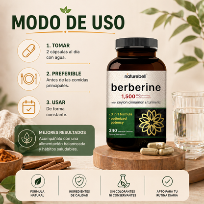 BERBERINA CONTROL – Activa tu metabolismo y controla antojos