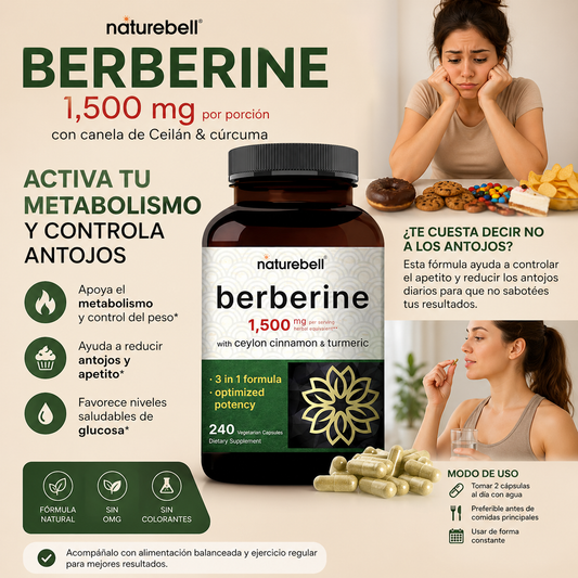 BERBERINA CONTROL – Activa tu metabolismo y controla antojos