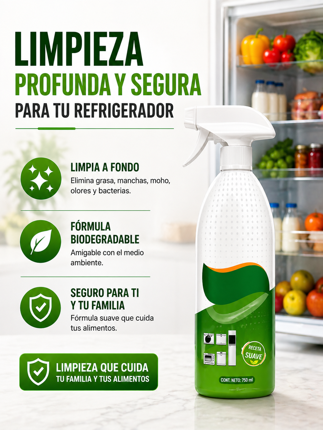 LIMPIA FLY – Limpiador de Superficies y Electrodomésticos / Elimina la grasa al Instante TIKTOK