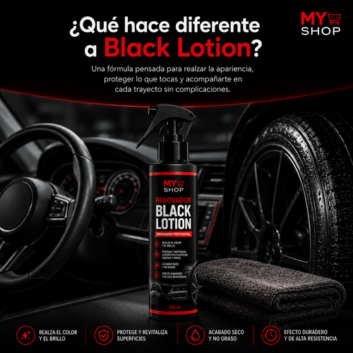 Silic lotion - Renueva y protege plásticos, vinilos y cauchos del vehículo