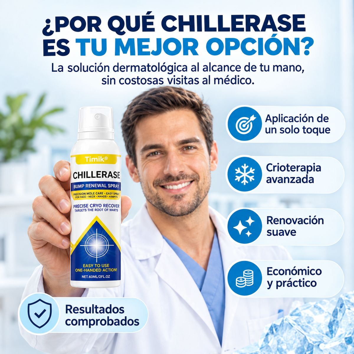 ChillErase-Spray de Verrugas